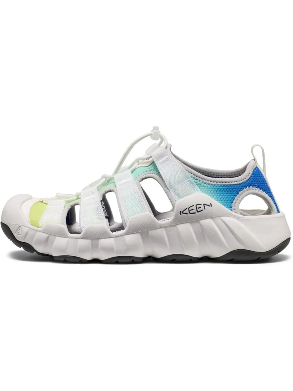 Men's White Hyper port Closed Toe Breathable Easy On Comfortable Sandal Shoes